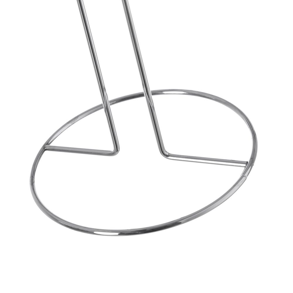 lolahome Portarrollos de pie plateado de hierro de Ø 13x60 cm