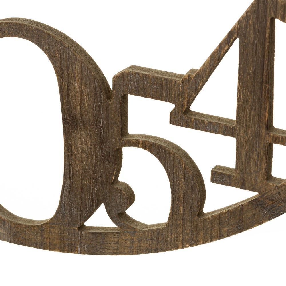 Lolahome Reloj Tallado Natural De Madera De Ø 60 Cm