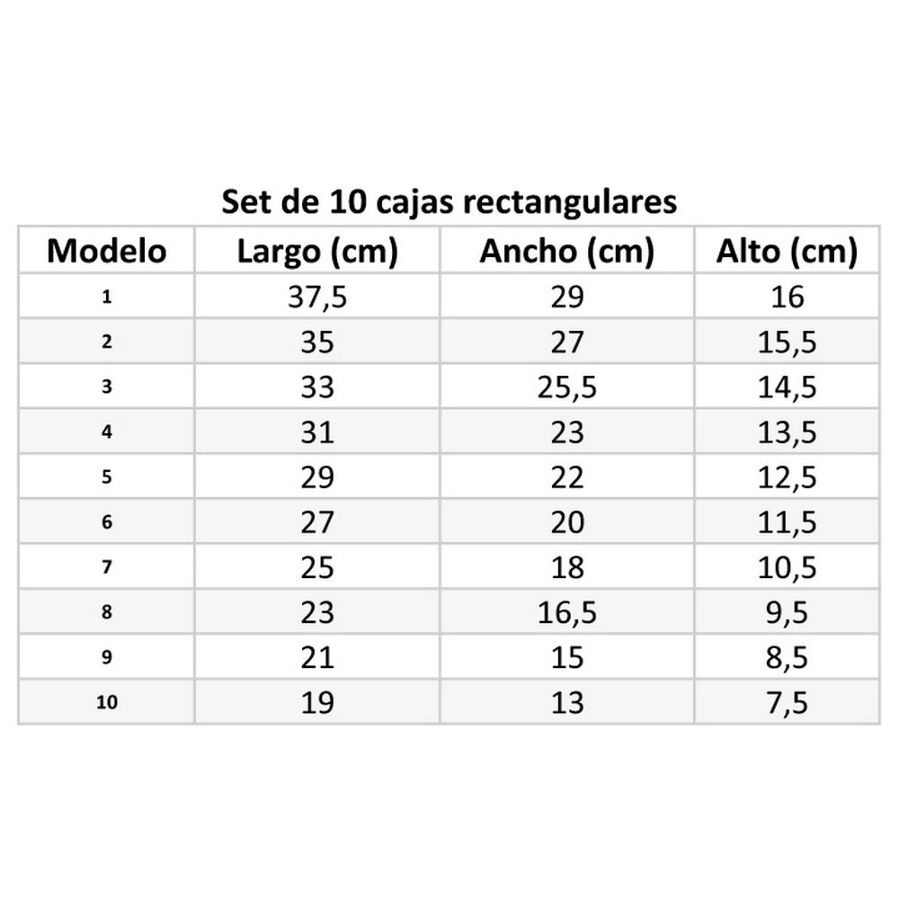 Lolahome Set De 10 Cajas Organizadoras De Cartón Forradas Con Papel Naranja