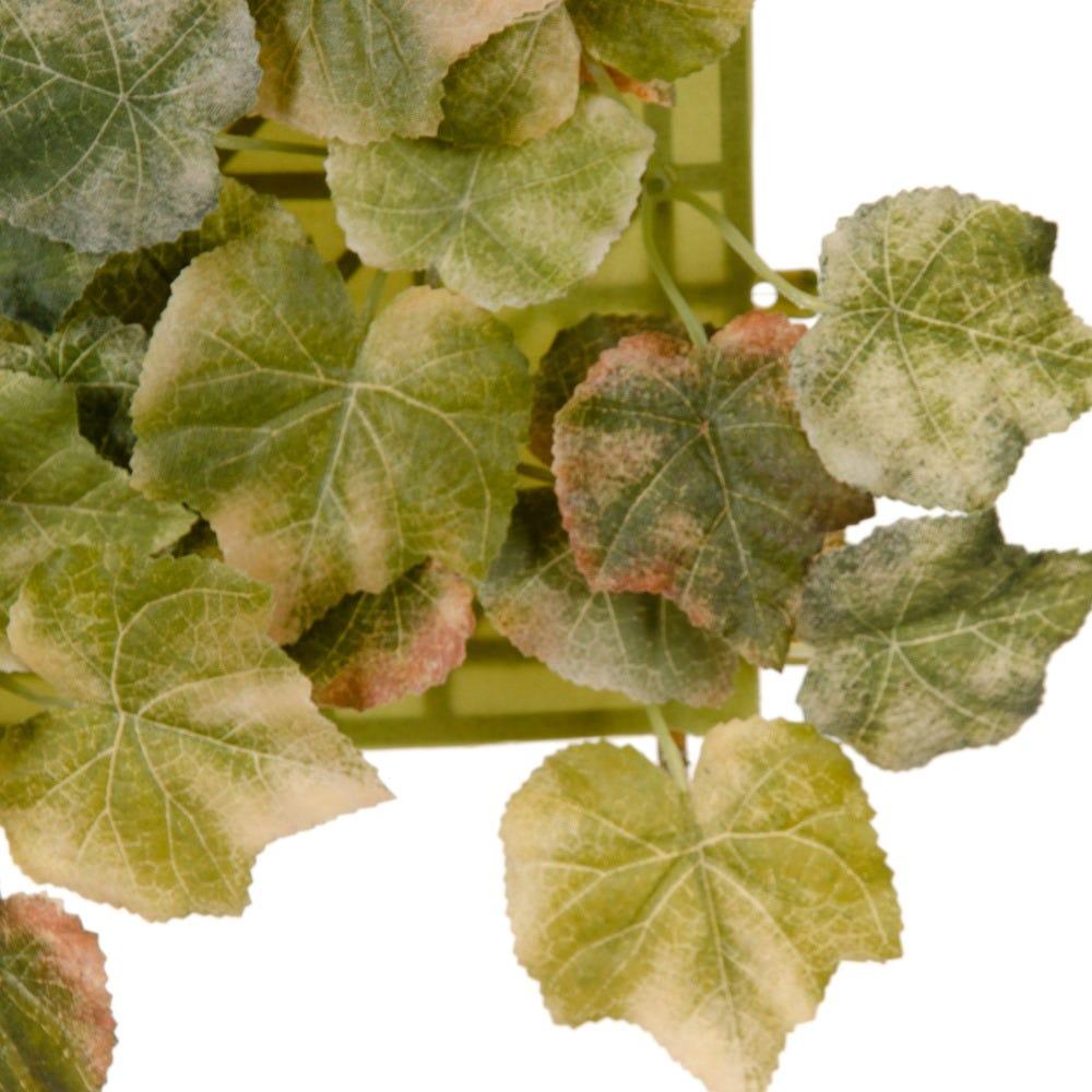 lolahome Set de 12 paneles para jardín vertical de hojas dentadas verdes de 30x30 cm