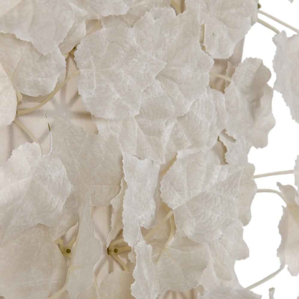 Lolahome Set De 12 Paneles Para Jardín Vertical De Hojas Dentadas Blancas De 30x30 Cm