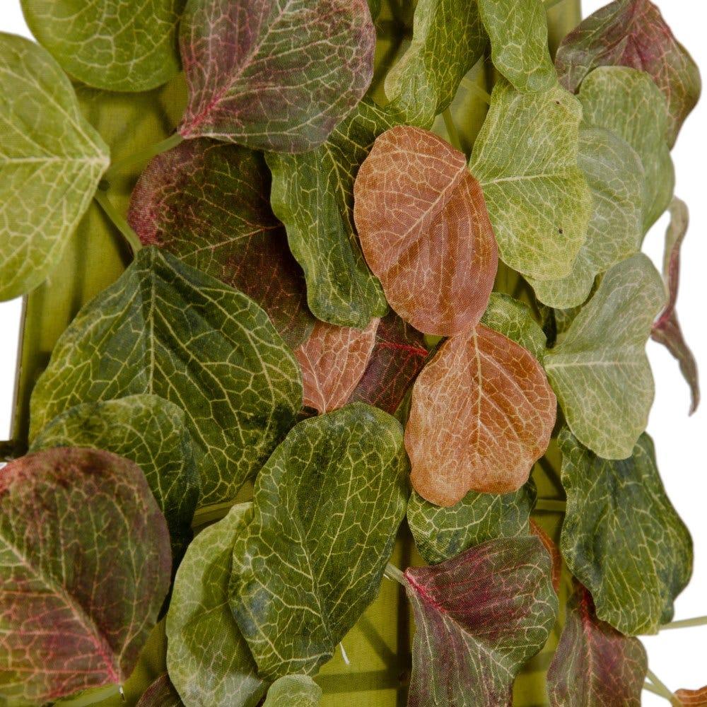 Lolahome Set De 12 Paneles Para Jardín Vertical De Hojas Oncordadas Verdes De 30x30 Cm