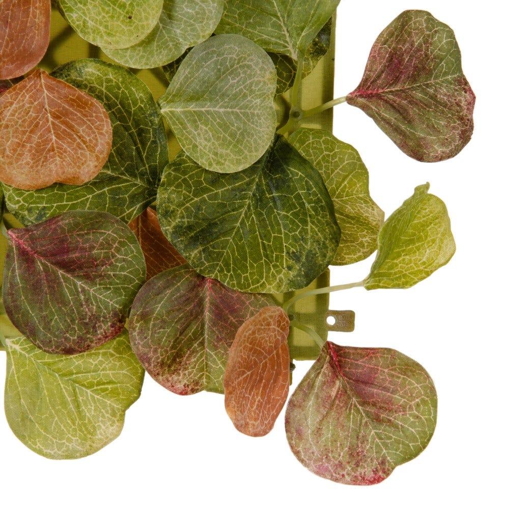 lolahome Set de 12 paneles para jardín vertical de hojas oncordadas verdes de 30x30 cm