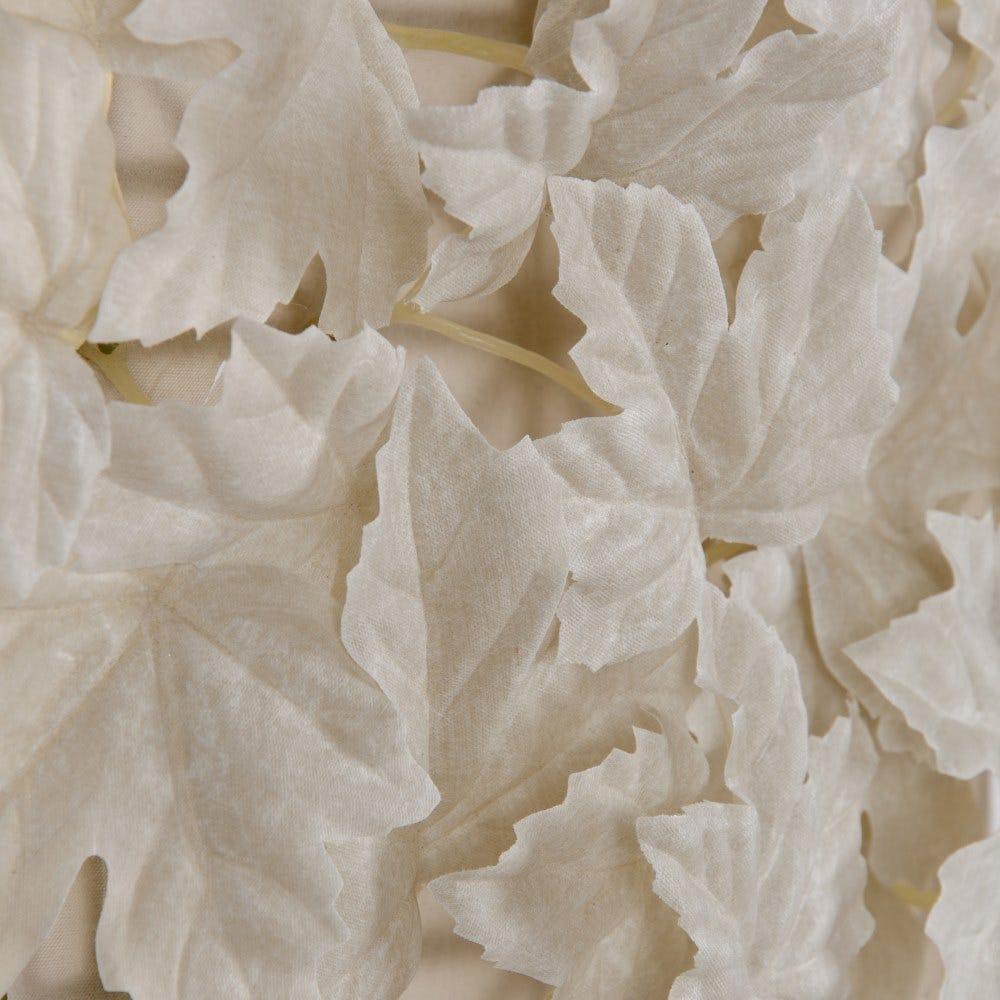 Lolahome Set De 12 Paneles Para Jardín Vertical De Hojas Palmeadas Blancas De 30x30 Cm