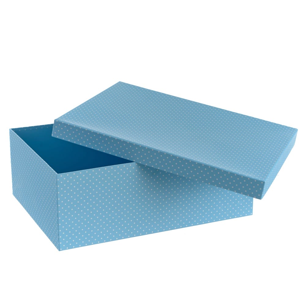 Lolahome Set De 15 Cajas Organizadoras De Cartón Azules