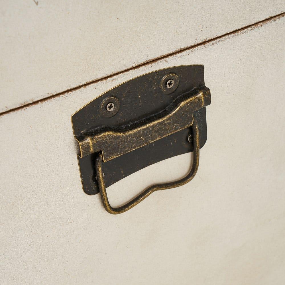 Lolahome Set De 2 Baúles De Viaje De Madera De Abeto Blancos Y Natural