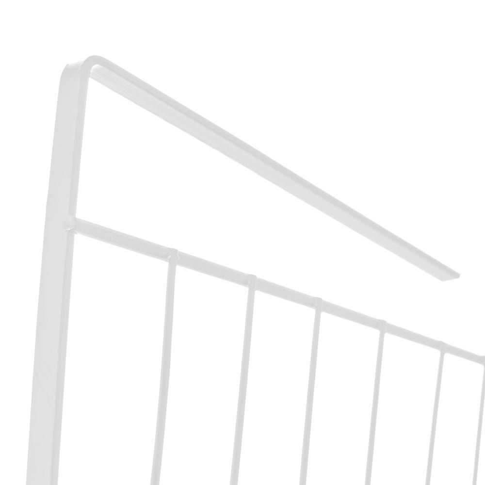 Lolahome Set De 2 Cestas De Metal Blancas Para Estante De 40x24x14 Cm