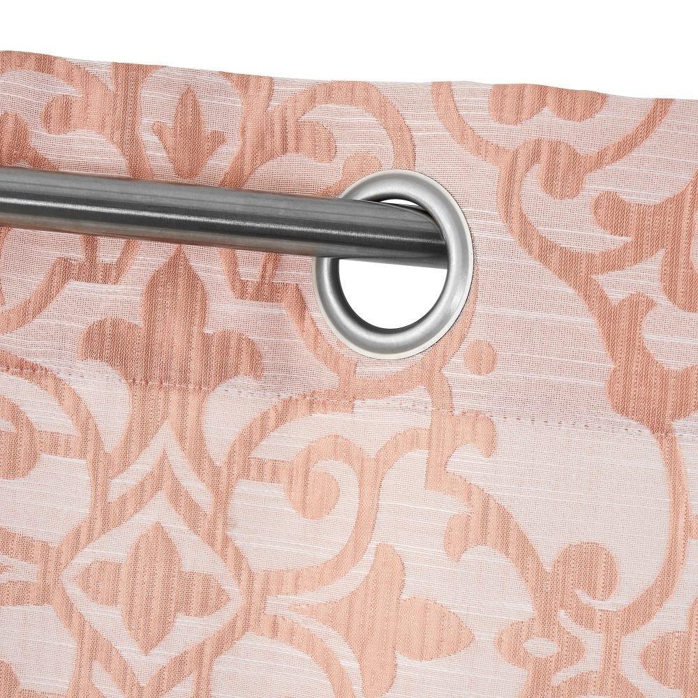 Lolahome Set De 2 Cortinas Con Brocado Rosas De Jacquard De 140x260 Cm