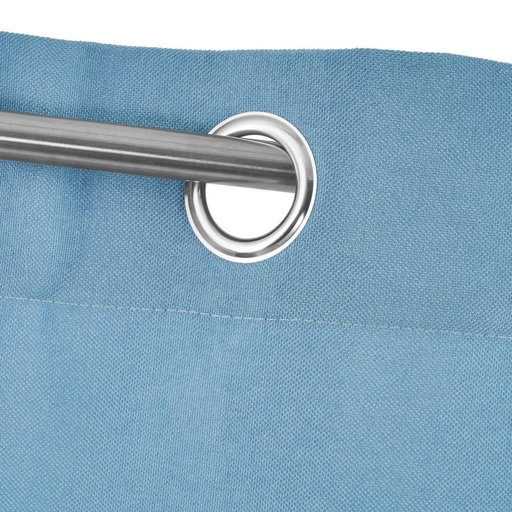 Lolahome Set De 2 Cortinas Lisas Azules De Tela De Loneta De 140x260 Cm