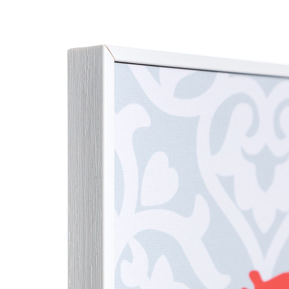 Lolahome Set De 2 Cuadros Pulpo Y Caballito De Mar Impresos Sobre Lienzo Coral De 28x36 Cm