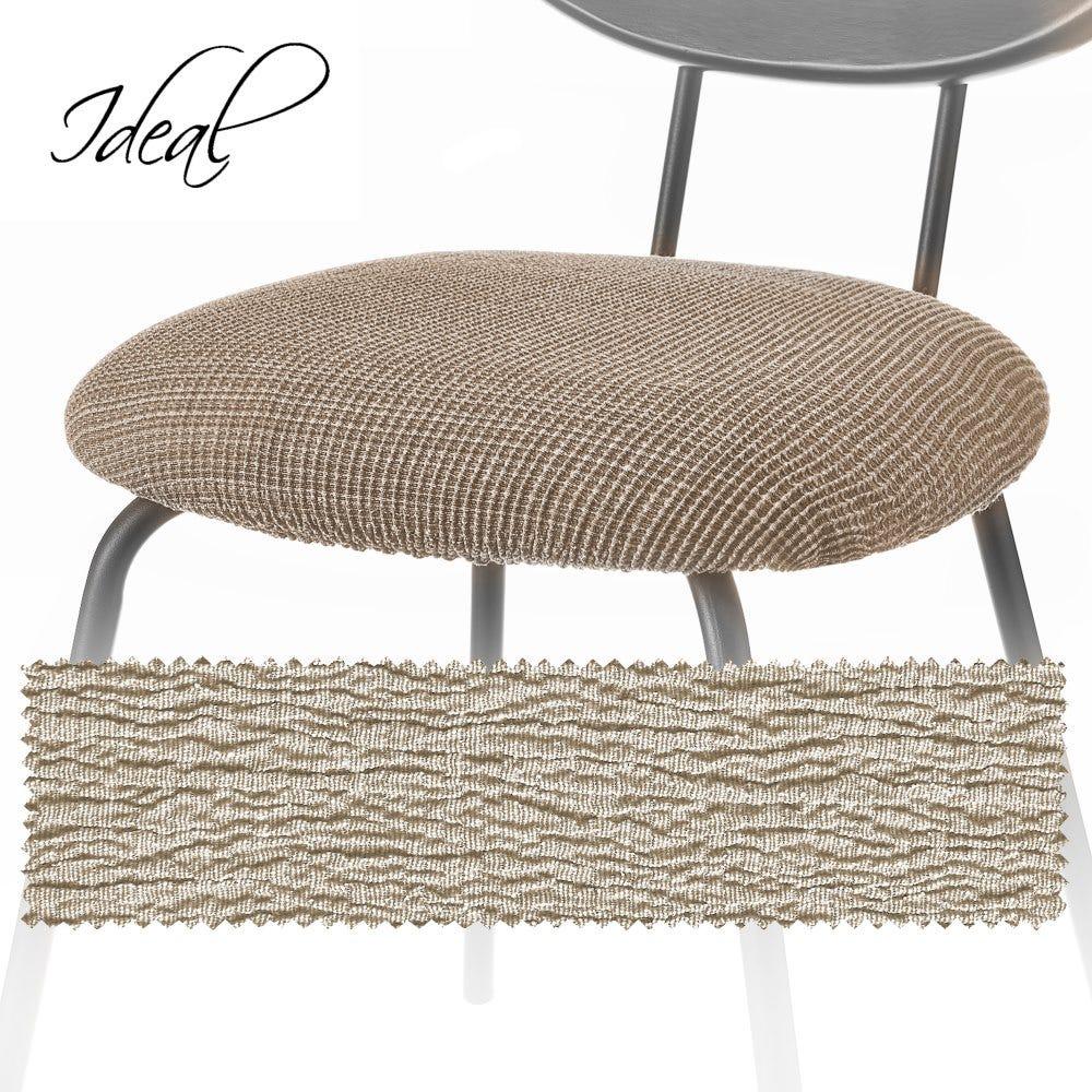 Lolahome Set De 2 Fundas De Silla Marrones Ajustables De Tela Para Asiento De 40 A 50 Cm