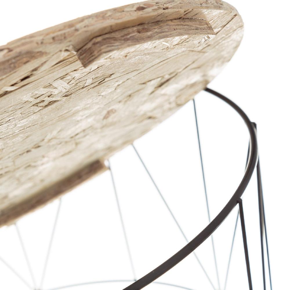 Lolahome Set De 2 Mesa Auxiliares Auxiliares De Metal