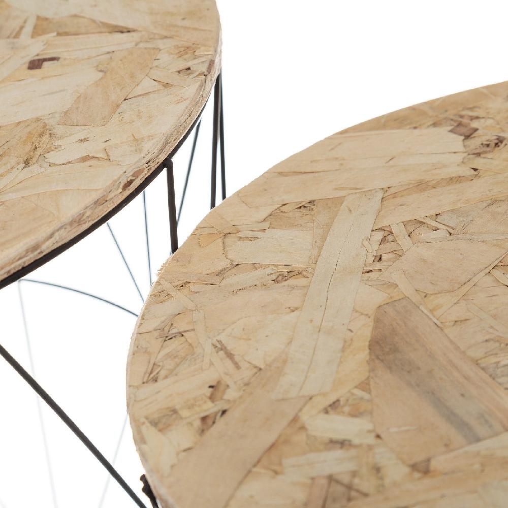 lolahome Set de 2 Mesa auxiliares auxiliares de metal