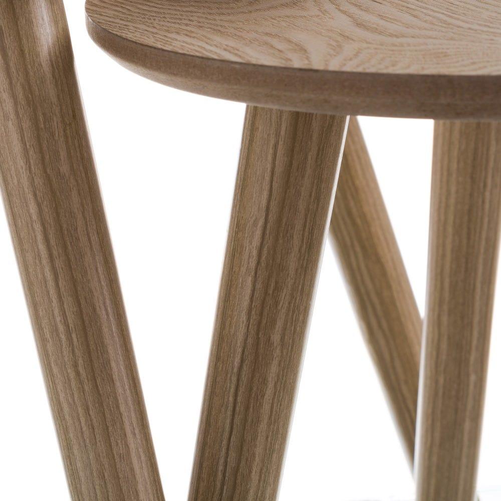 lolahome Set de 2 Mesa auxiliares auxiliares nido natural