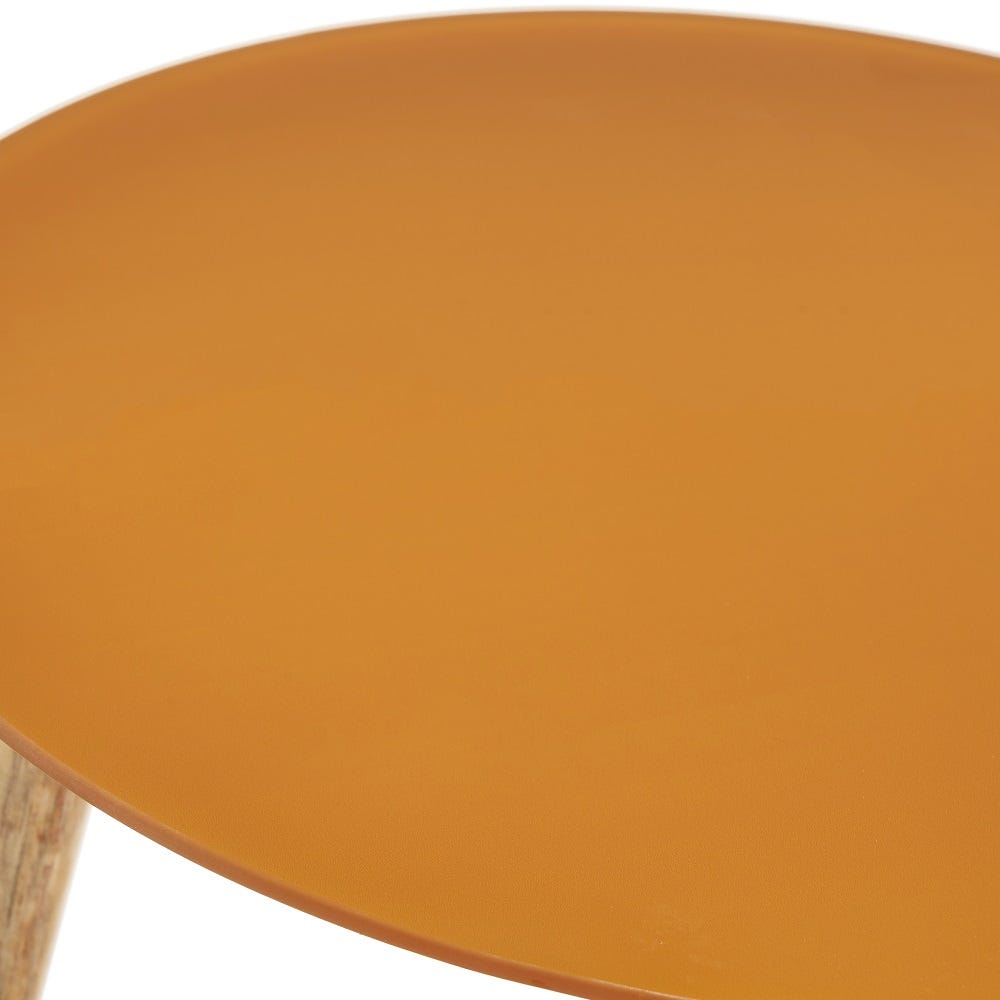 lolahome Set de 2 Mesa auxiliares auxiliares verde y naranja