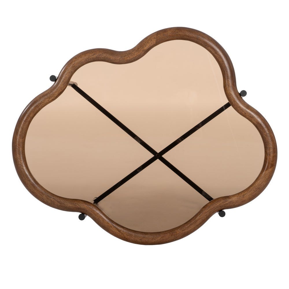 Lolahome Set De 2 Mesas De Centro De Madera De Caucho