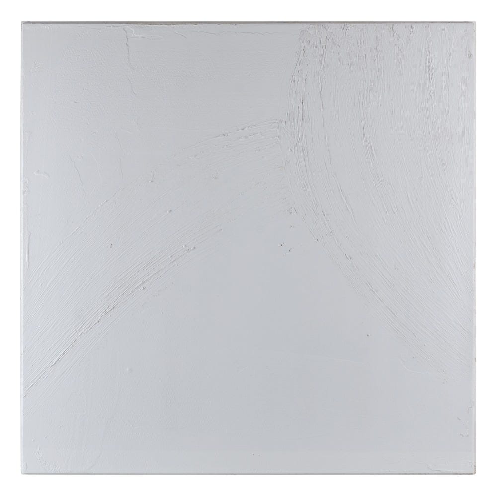 lolahome Set de 2 murales abstractos de madera de abeto blancos