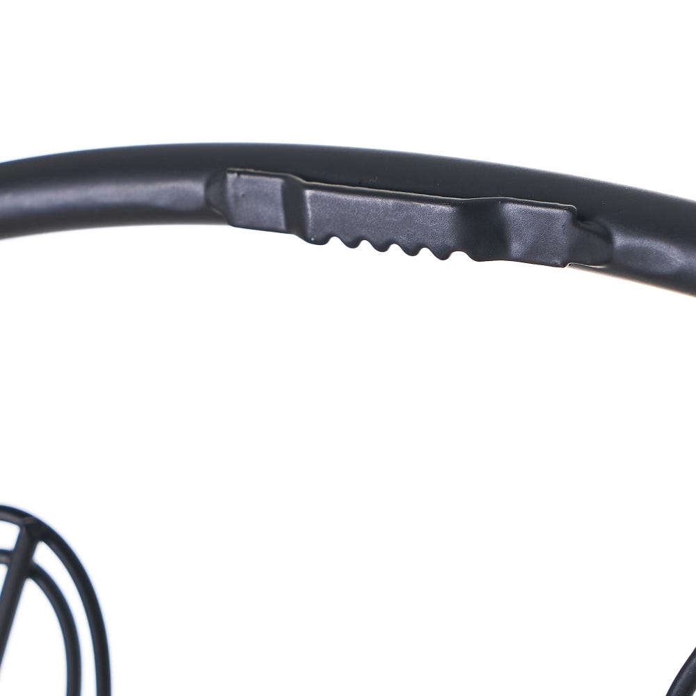 Lolahome Set De 2 Murales Redondos De Flores De Hierro Negros De 50x50 Cm