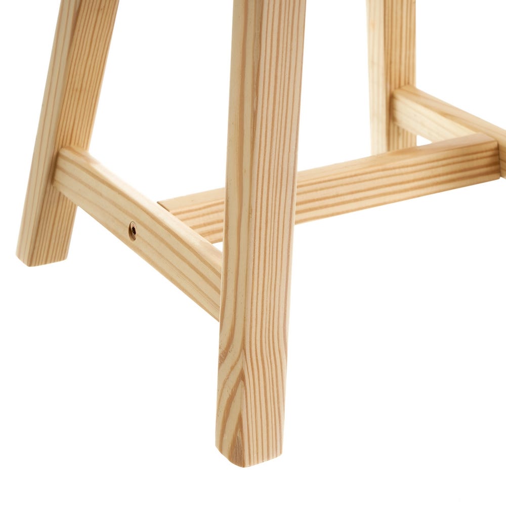 Lolahome Set De 2 Sillas Infantiles Blancas De Madera De Pino De 28x28x50 Cm