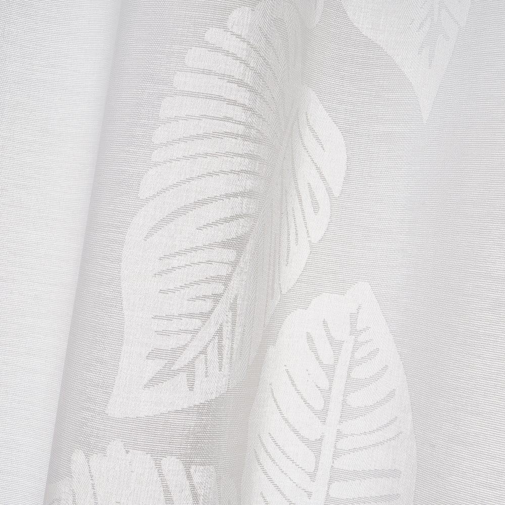 Lolahome Set De 2 Visillos Con Hojas Blancos De Tela De Rayón De 140x260 Cm