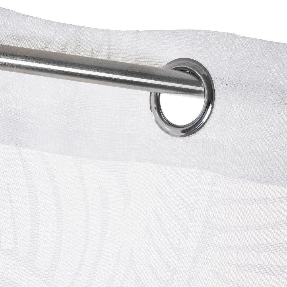 Lolahome Set De 2 Visillos Con Hojas Blancos De Tela De Rayón De 140x260 Cm