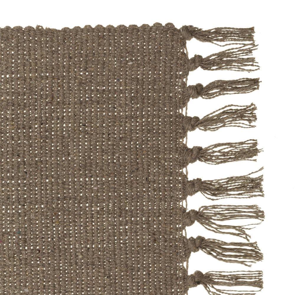 Lolahome Set De 3 Alfombras De Flecos De Algodón Natural De 50x80 Cm