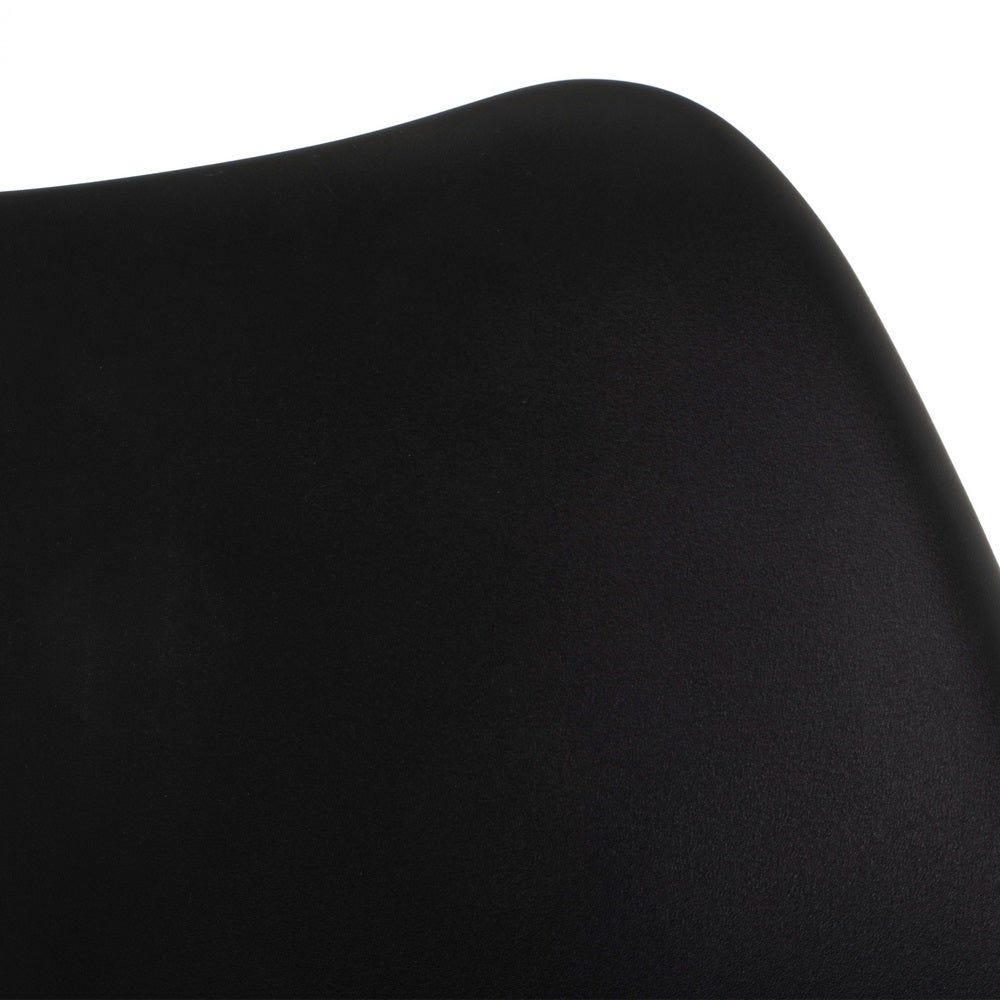 lolahome Set de 4 sillas de comedor con cojín de polipiel de madera de 48x57x82 cm