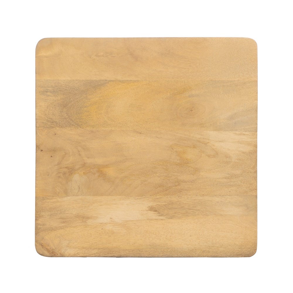 Lolahome Set De Mesa De Centro Y Mesas Auxiliares De Madera De Mango