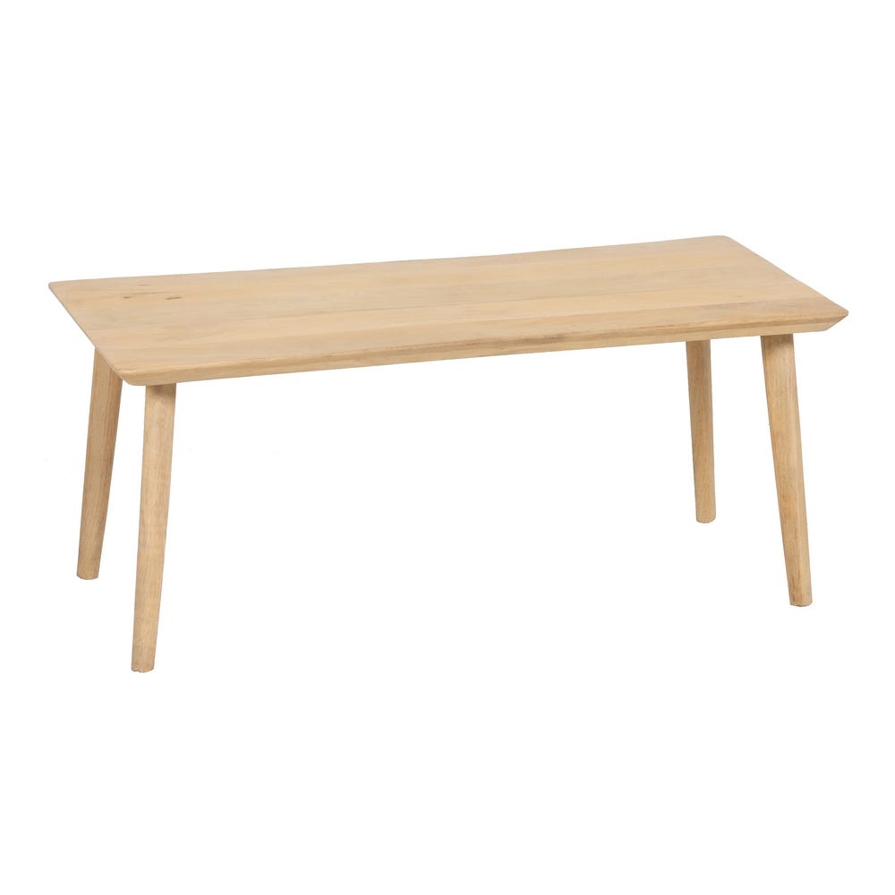 lolahome Set de mesa de centro y mesas auxiliares de madera de mango