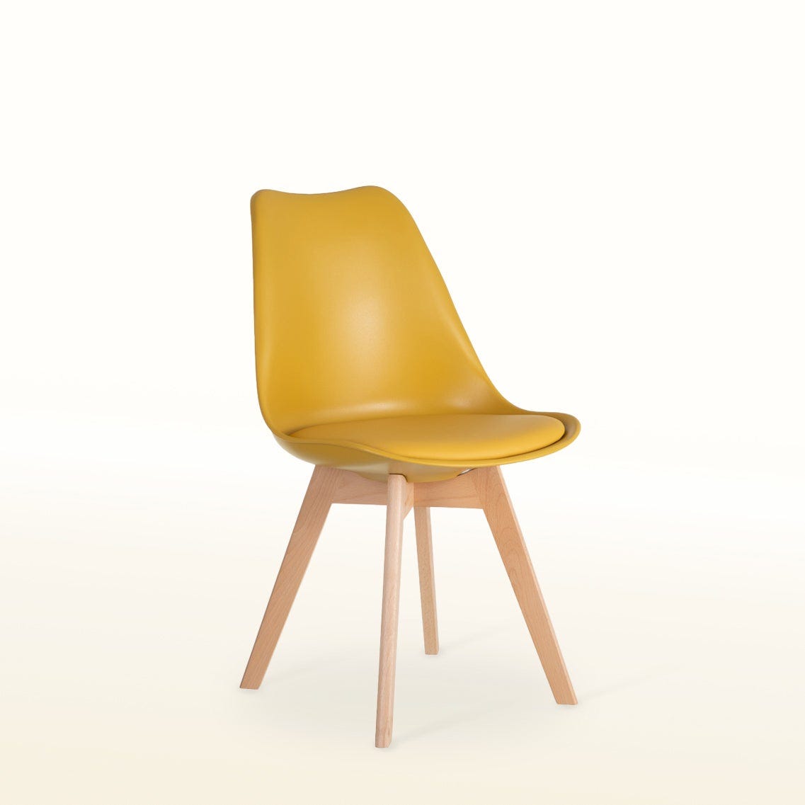 lolahome Silla de comedor de polipropileno de 49x46x84 cm