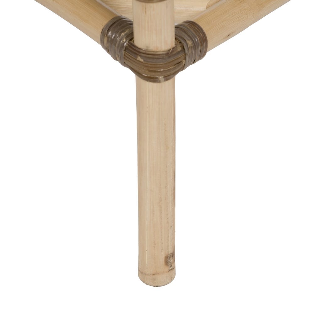 Lolahome Sillón De Cañas De Ratán Natural Con Cojín De 58x62x85 Cm