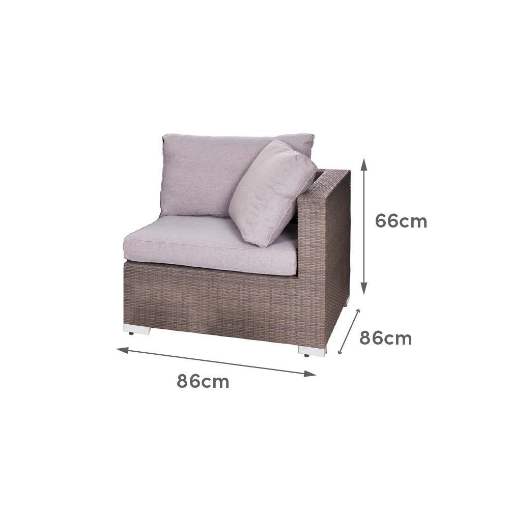 Lolahome Sillón Rinconera Modular De Jardín Marlene