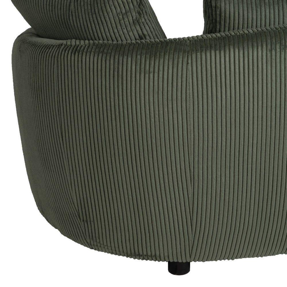 Lolahome Sofá De 3 Plazas Curvo De Pana Con Cojines