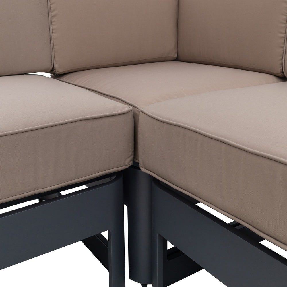 Lolahome Sofá Modular Aisha De Aluminio De 60x80x66 Cm