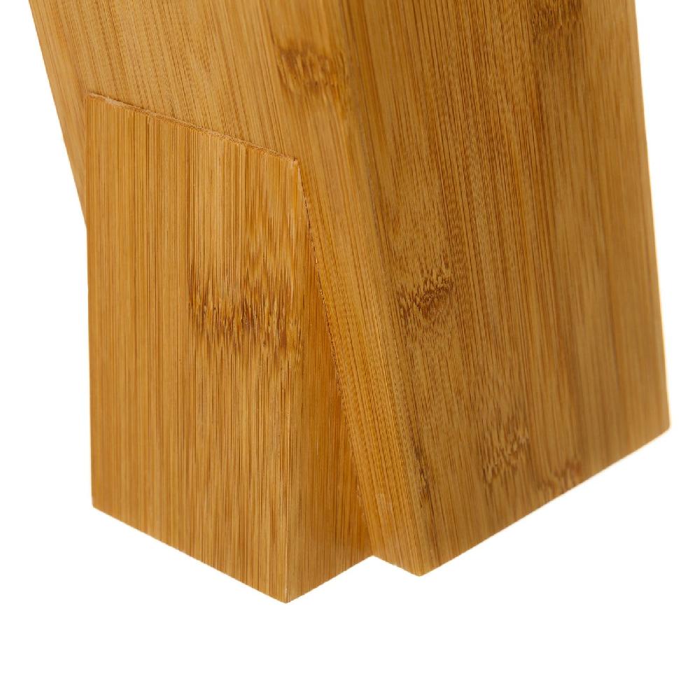 Lolahome Soporte Cuchillos Marrón Bambú De 10x13x26 Cm
