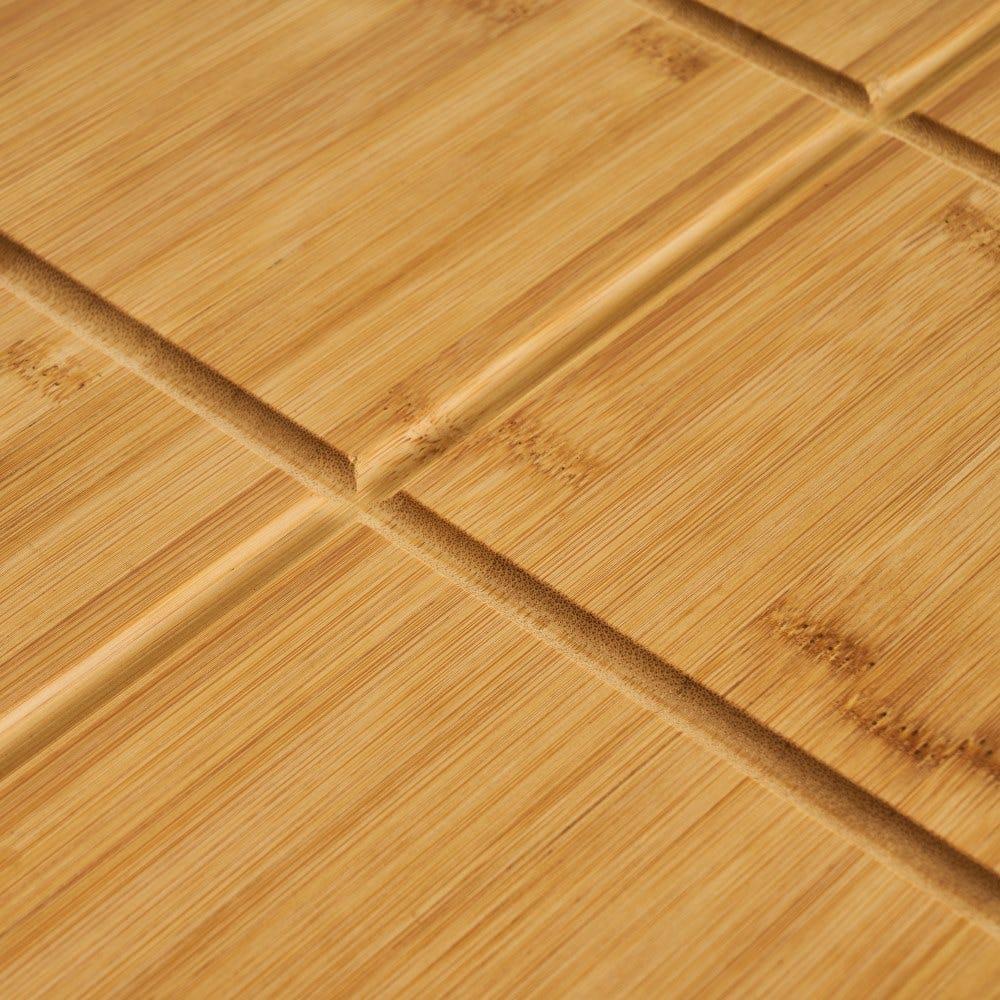 Lolahome Tabla De Cortar Rectangular De Bambú Para Pizza De 40 Cm