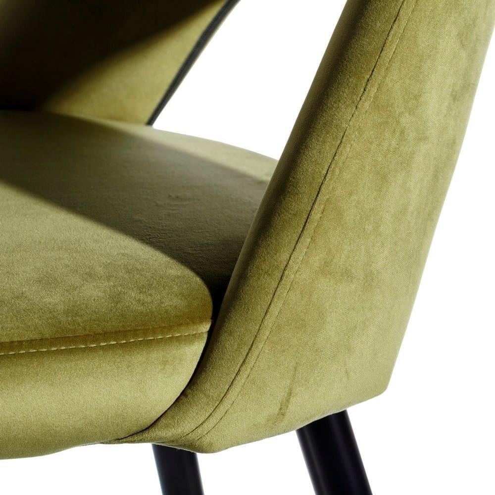 Lolahome Taburete Alto De Terciopelo Y Metal De 105 Cm