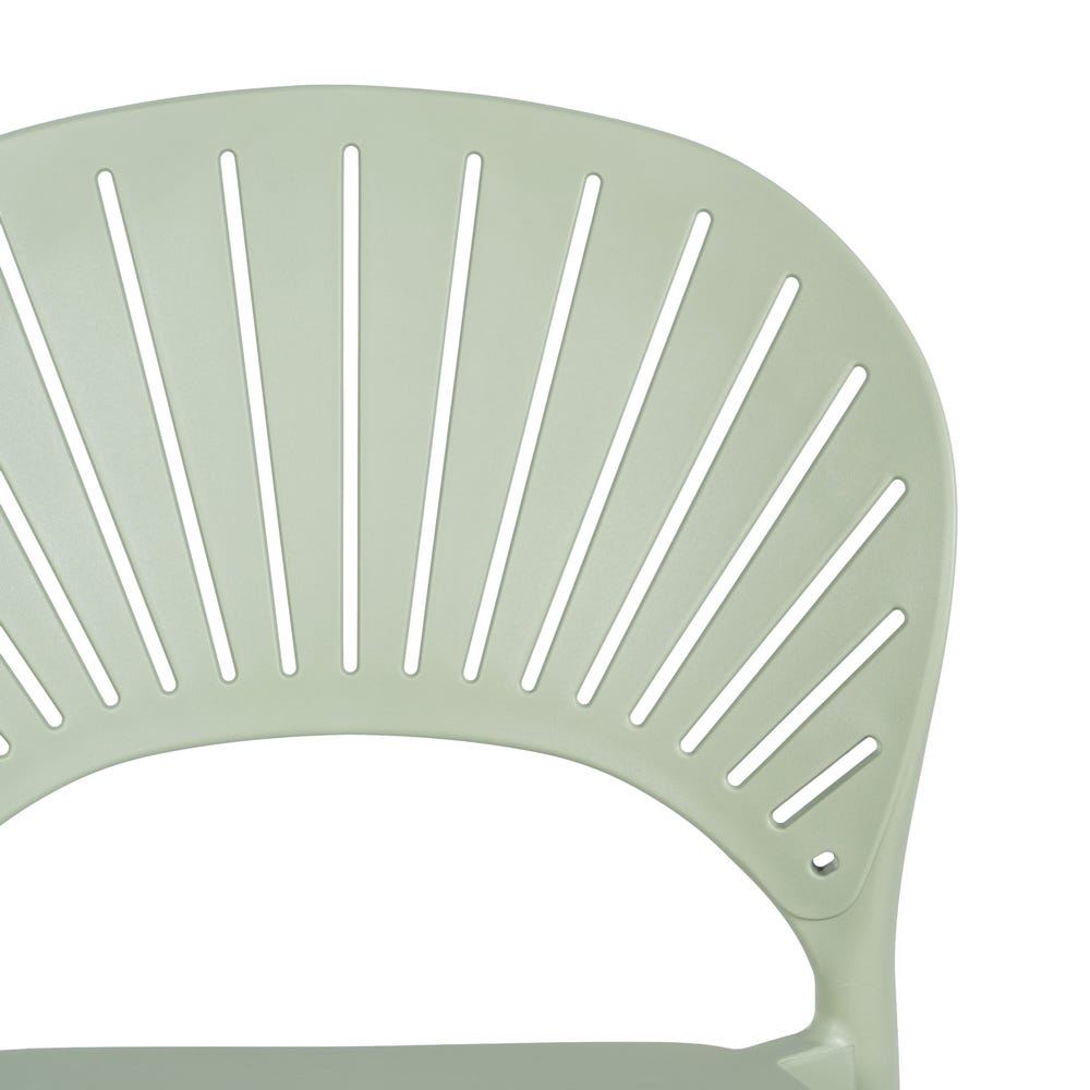 Lolahome Taburete Con Respaldo De Polipropileno De 107 Cm