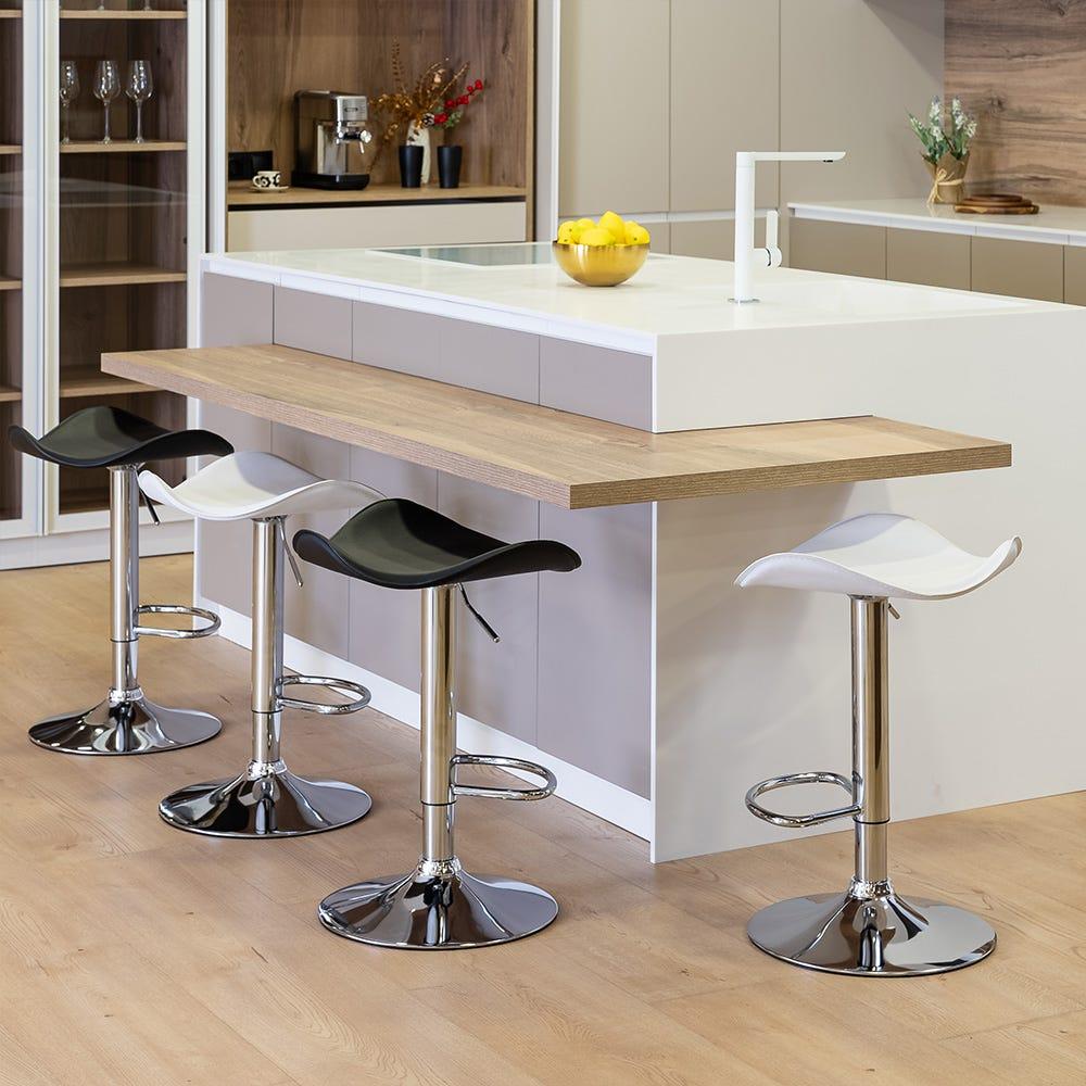 lolahome Taburete giratorio ajustable de 73 a 83 cm