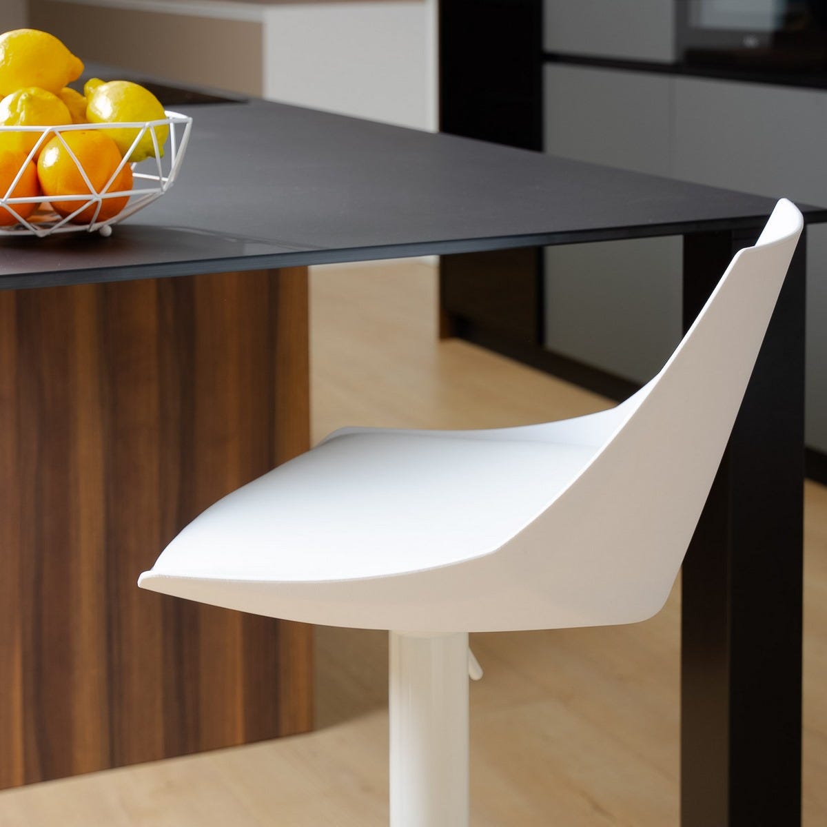 lolahome Taburete giratorio ajustable de 83 a 104 cm