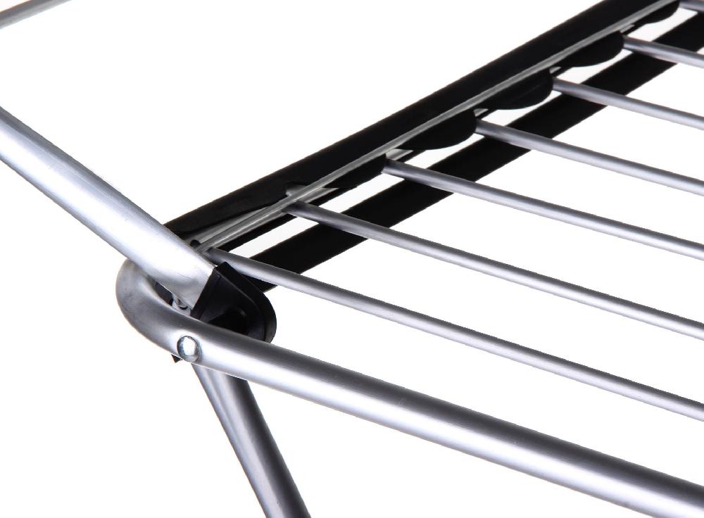 Lolahome Tendedero Plegable Con 2 Alas Plateado De Aluminio De 175x55x110 Cm