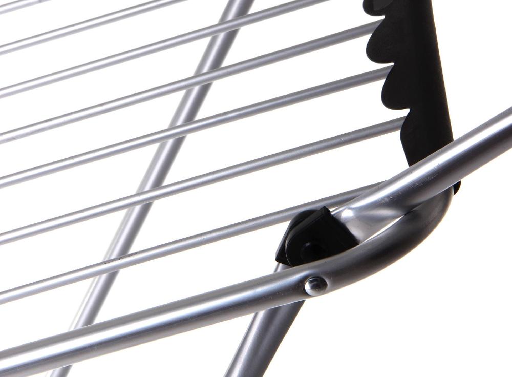 Lolahome Tendedero Plegable Con 2 Alas Plateado De Aluminio De 175x55x110 Cm