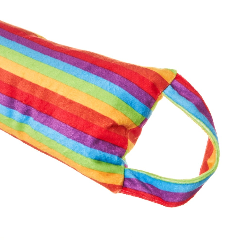 Lolahome Tope De Puerta Protege Viento De Tela Y Gravilla Multicolor De 80x14x8 Cm