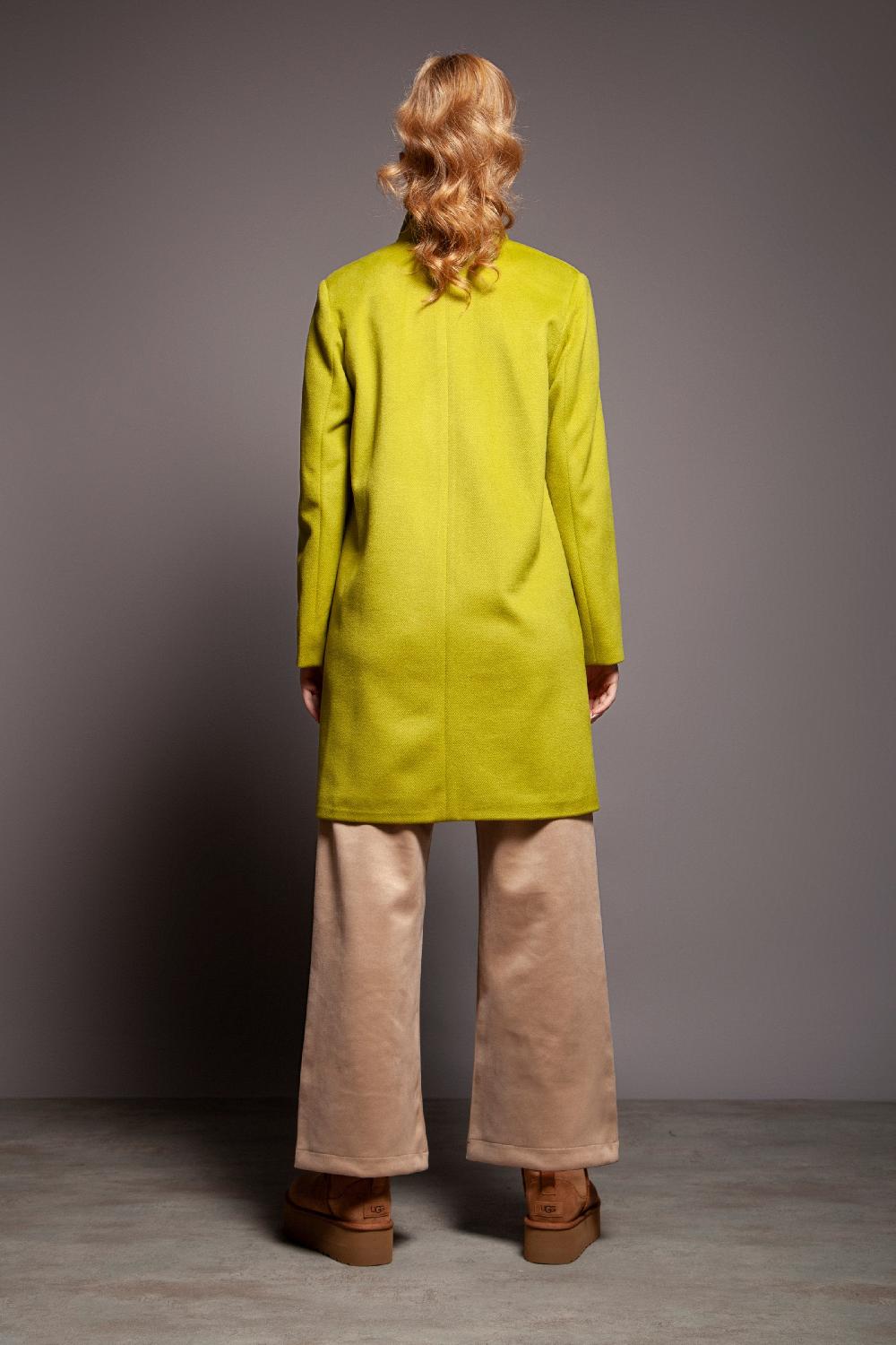 Lolitas&l Abrigo Verde Cruzado De Paño Abotonadura Doble Lolitas&L