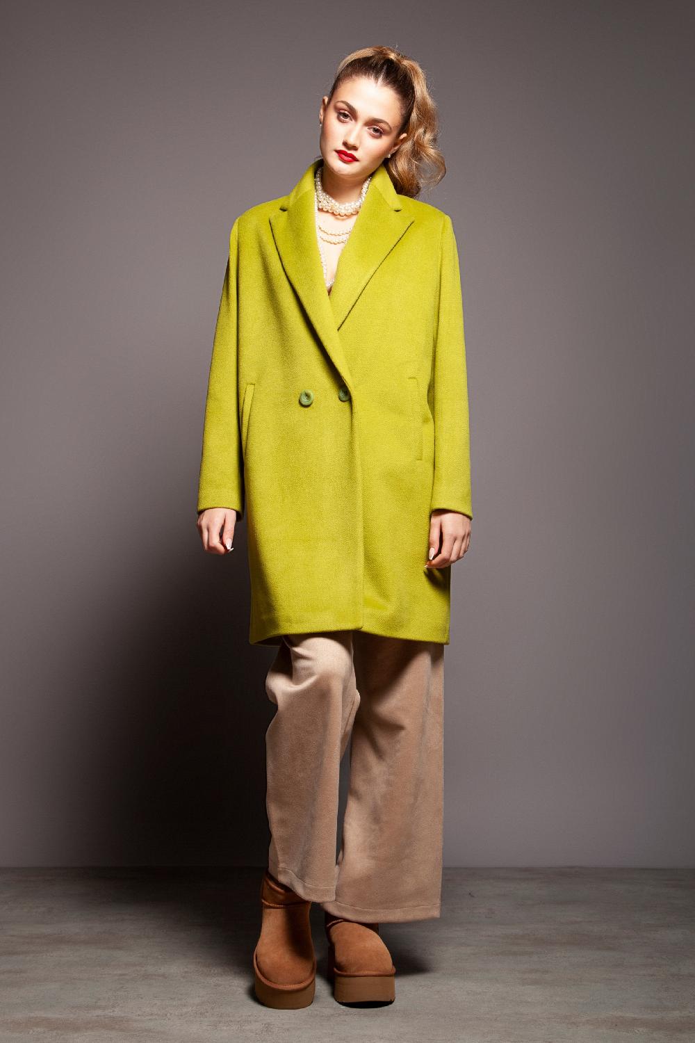 lolitas&l Abrigo verde cruzado de paño abotonadura doble Lolitas&L