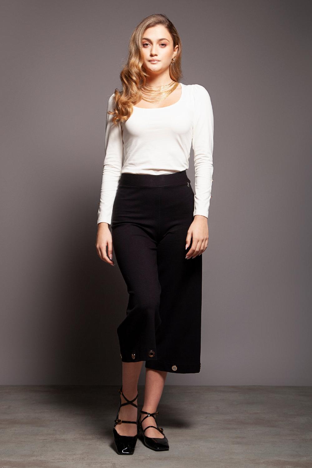 lolitas&l Camiseta blanca aberturas en mangas Lolitas&L