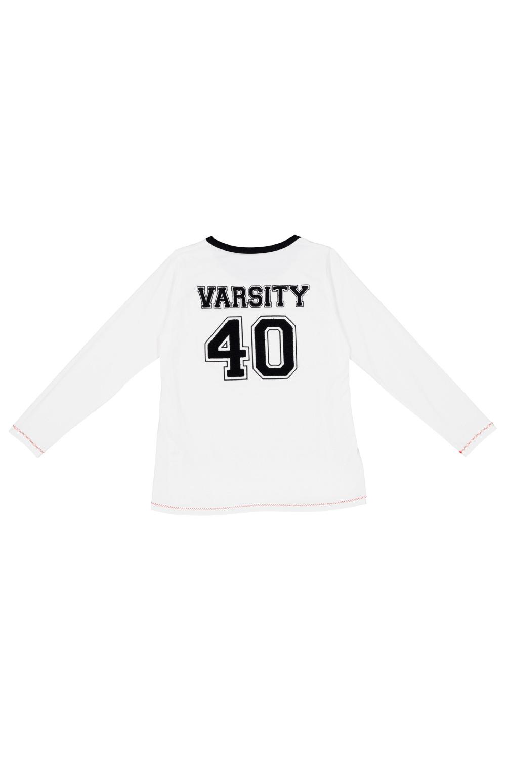 Lolitas&l Camiseta Blanca Estampado VARSITY Lolitas&L
