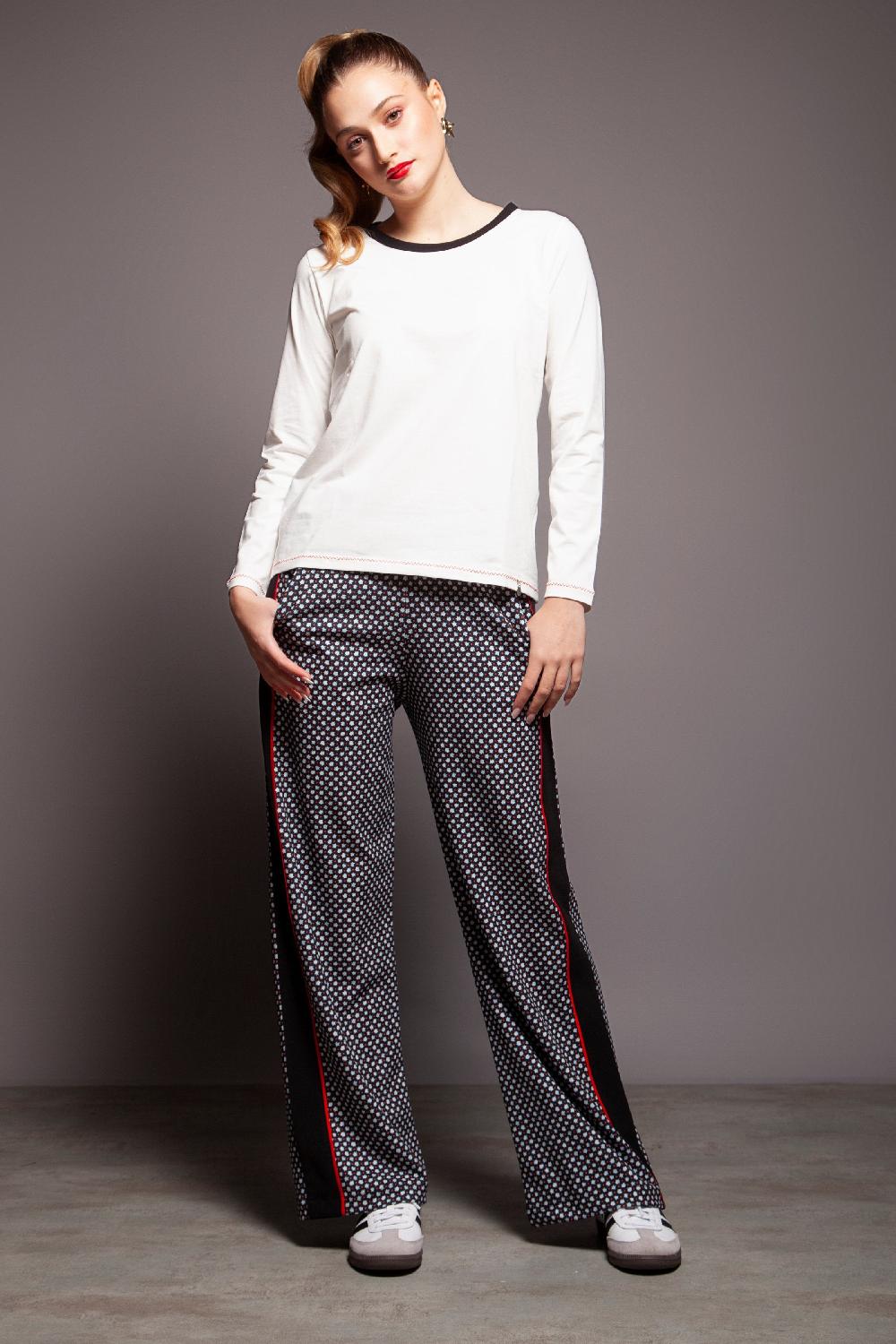 lolitas&l Camiseta blanca estampado VARSITY Lolitas&L