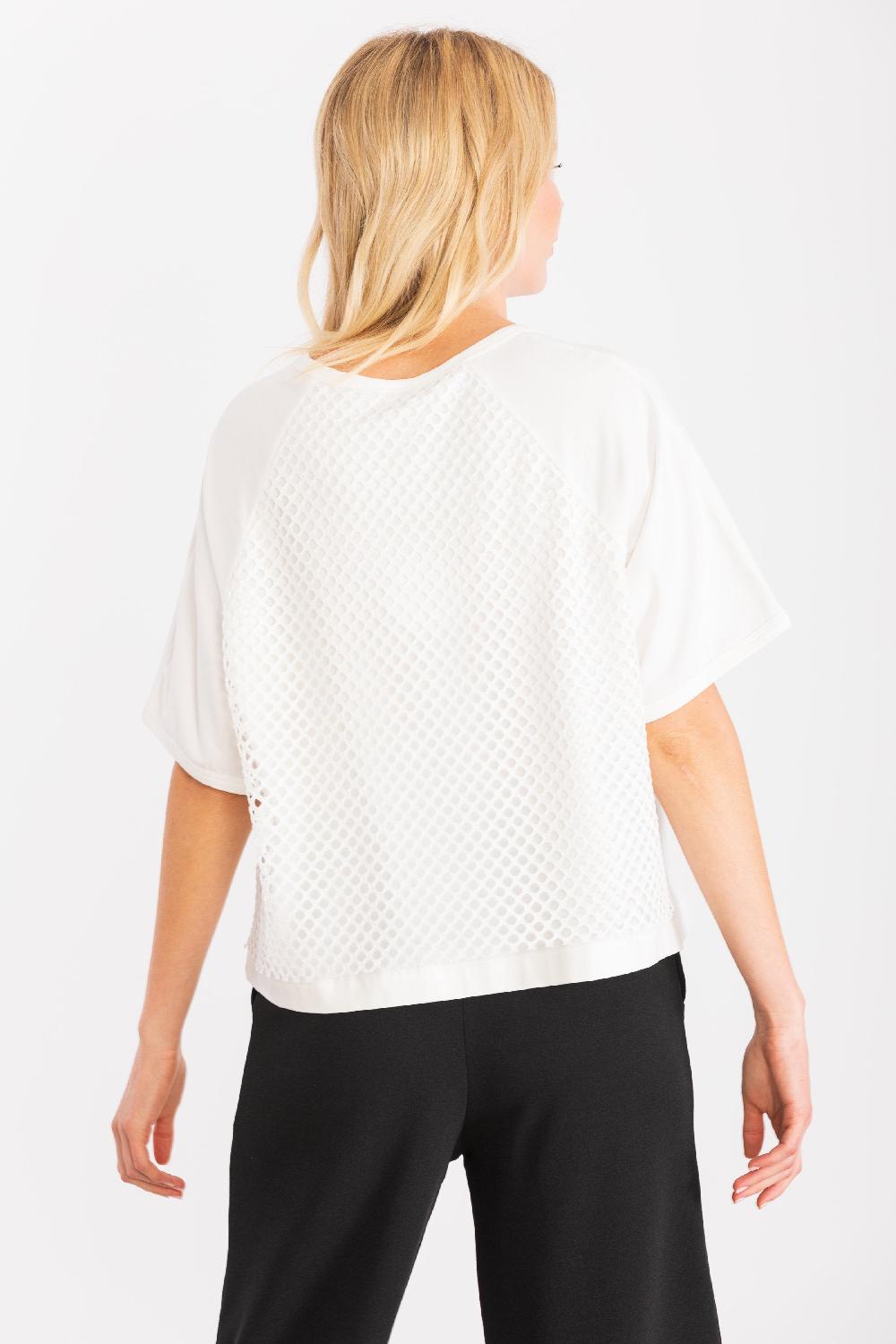 Lolitas&l Camiseta Blanca Over Con Rejilla En La Espalda LolitasyL