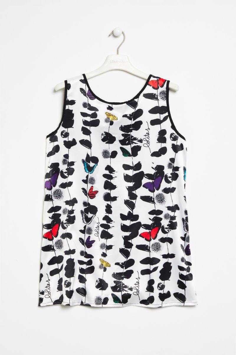 Lolitas&l Camiseta Estampado Butterfly Amplia Sin Mangas Lolitas&L